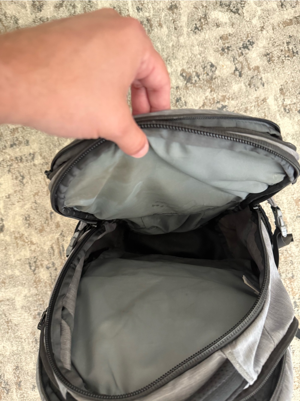 The North Face Grey and Black Borealis Backpack - Picture 4 of 7